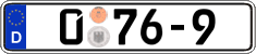 German license plate, Diplomatic