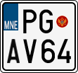 License plate of Montenegro, Motorcycles