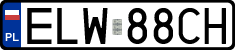 License plates of Poland, Regular car plates