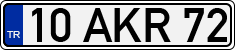 License plate of Turkey, Regular plates