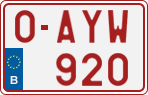 License plate of Belgium, Regular plates (2010)