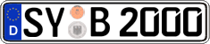 German license plate, Regular plates