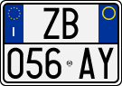 License plate of Italy, Cars (1994 year series)