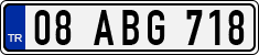 License plate of Turkey, Regular plates