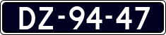 License plate of the Netherlands, Imported oldtimers (cars)