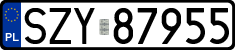 License plates of Poland, Regular car plates