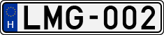 license plates of Hungary, Cars (1990)