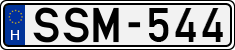 license plates of Hungary, Cars (1990)
