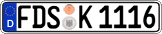German license plate, Regular plates