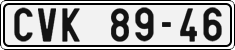 License plate of the Czech Republic, Cars (1960)