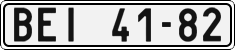 License plate of the Czech Republic, Cars (1960)