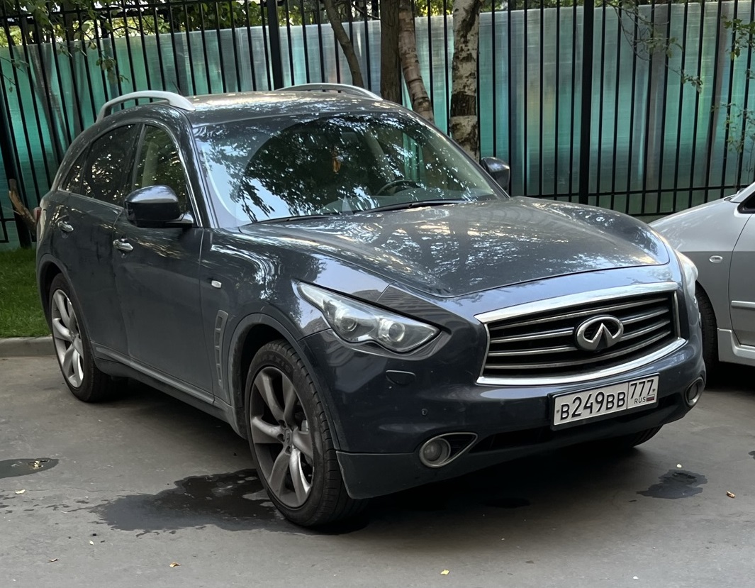 в 249 вв 777, Infiniti QX70/FX-Series 2nd gen FX/QX (S51), 2008–2017