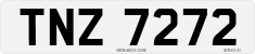 License plate of the United Kingdom, Northern Ireland (1966)