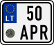 License plate of Lithuania, Mopeds