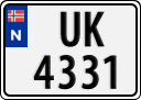 License plate of Norway, Trailers, motorcycles, special vehicles