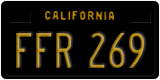 California, Passenger Car (ABC 123)