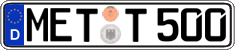 German license plate, Regular plates