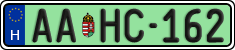 license plates of Hungary, Regular plates (2022)