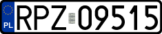 License plates of Poland, Regular car plates