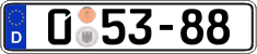 German license plate, Diplomatic