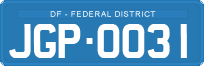 License plate of Brazil, Diplomatic (1990)