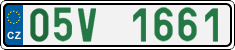 License plate of the Czech Republic, Oldtimers (2001)