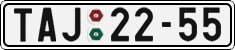 License plate of the Czech Republic, Cars (1960)
