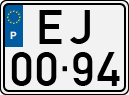 License plate of Portugal, Regular plates