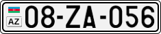 License plate of Azerbaijan, Cars