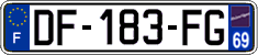 French license plate, SIV (ordinary)
