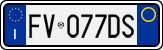 License plate of Italy, Cars (1994 year series)
