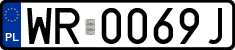 License plates of Poland, Regular car plates