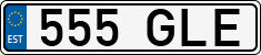 License plate of Estonia, Regular car plates