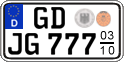 German license plate, Seasonal plates