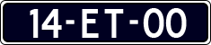 License plate of the Netherlands, Cars