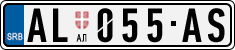 License plate of Serbia, Cars