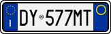 License plate of Italy, Cars (1994 year series)