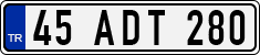 License plate of Turkey, Regular plates