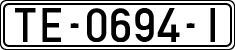 License plates of Spain, 1971 year series