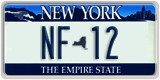 New York, County plate (AB-123)
