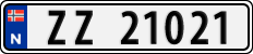 License plate of Norway, Cars