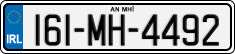 License plate of Ireland, Regular plates