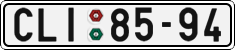 License plate of the Czech Republic, Cars (1960)