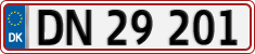 License plate of Denmark, Regular plates