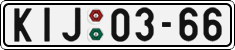 License plate of the Czech Republic, Cars (1960)