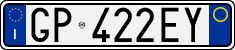 License plate of Italy, Cars (1994 year series)