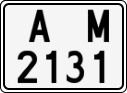 License plate of Bulgaria, Motorcycles