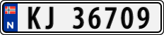 License plate of Norway, Cars