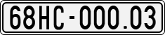License plate of Vietnam, Specialty plates