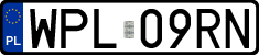 License plates of Poland, Regular car plates